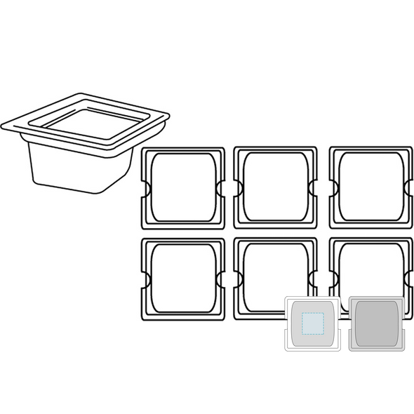 Rustfrit stål gastronorm beholder